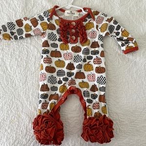 Baby Fall Pumpkin Romper